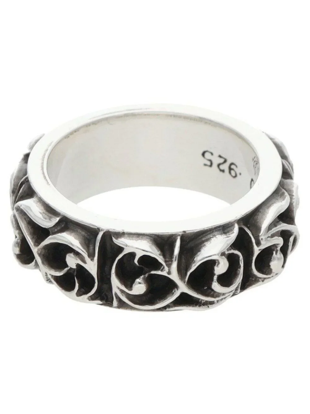 Chrome Hearts Etrnity Vine Band Eternity Silver Ring